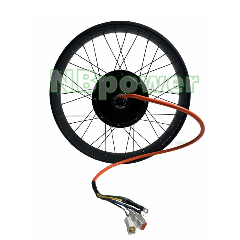 NBpower QS205 72V 5000W 170/190mm Dropout Electric Fat Bike 20/24/26x4.0 Snow Bike Rear hub Motor Wheel Kit Fardriver ND72680