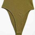 Women's Skinny Ribbed Bodysuits O Neck Straps Snap-Button Sexy Fashion Female Playsuits Comfortable Stretchy Clothing