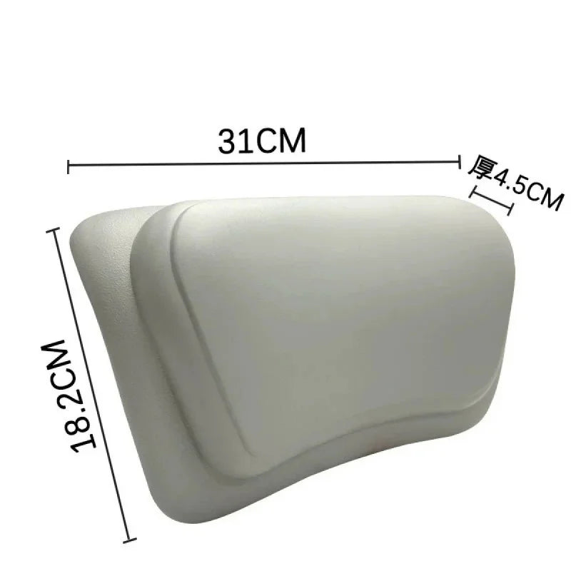 SPA Bath Pillow Non-slip Bathtub Headrest Soft Waterproof Bath Pillows with Suction Cups Easy To Clean Bathroom Accessories
