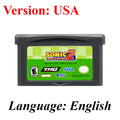 Sonic The Hedgehog Advance 1 2 3 Genesis GBA Game Cartridge for Game Boy GBA SP Retro Platformer Video Game Collection Gift