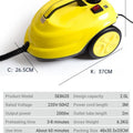 DIVEDEER Handheld Steam Cleaner Automotive Sterilization Disinfection High Temperature Wiper Washer for Floor Kitchen Cars