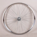 Fixed Gear Bike Retro Silver 700C Wheelset Aluminum Fixie Single Speed Bicycle 25MM High Strength Wheels with Industrial Bearing