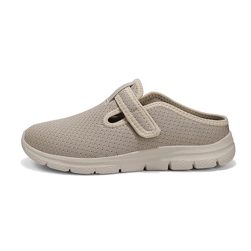 Big Size 43 44 Women's Adjustable Strap Breathable Mesh Slip on Mule Sneakers Lightweight Walking Backless Clogs Outdoor Indoor