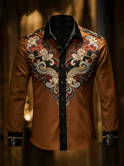 New 11 color men's long sleeved lapel shirt | SAMAG