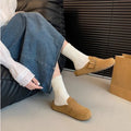 Spring & Autumn New Retro Slip-On Mules, Versatile Wide Feet Friendly Soft Sole Closed Toe Slides for Work