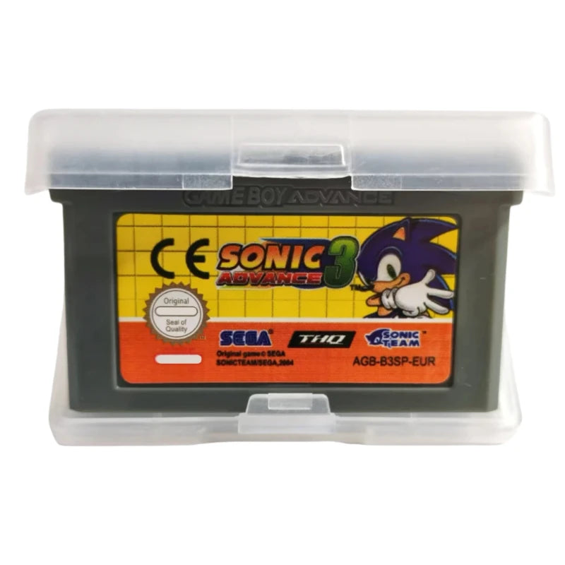 Sonic The Hedgehog Advance 1 2 3 Genesis GBA Game Cartridge for Game Boy GBA SP Retro Platformer Video Game Collection Gift