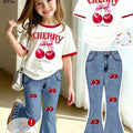 Children's Summer Casual Outfit: Girls' Cute Cherry | SAMAG