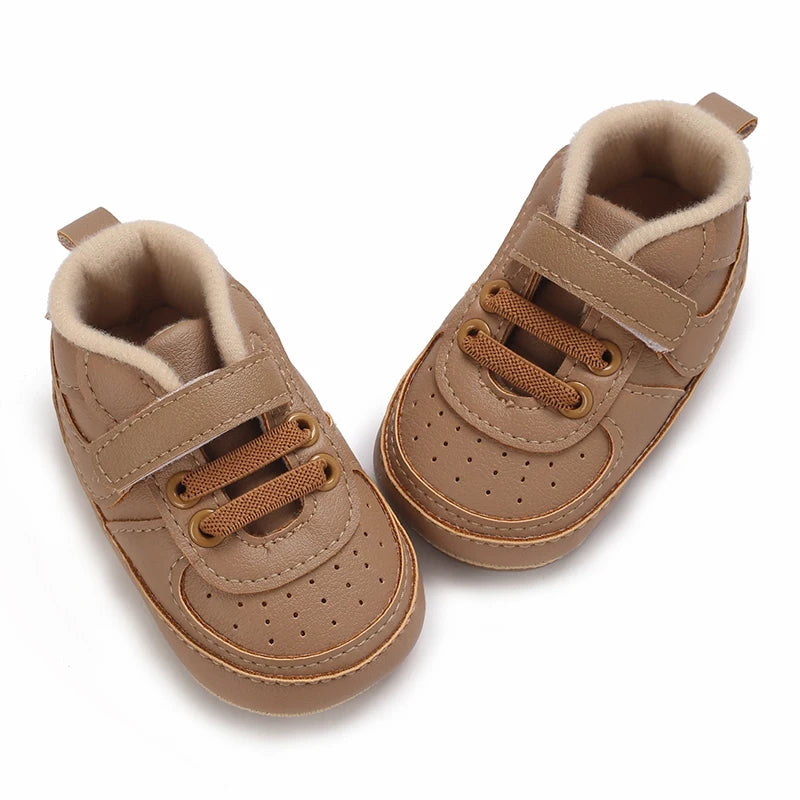 New Baby Shoes Boys Girls Classic Fashion Sports Casual Sneakers Newborn First Walker Toddler Soft Sole Non-Slip Walking Shoes