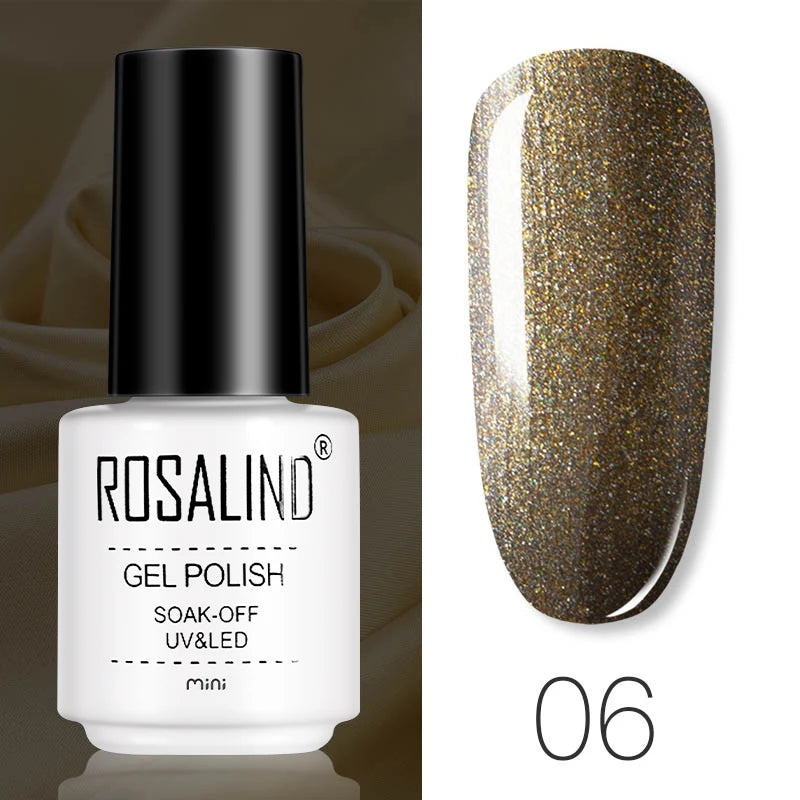 ROSALIND Gel Polish Manicure for Nails Semi Permanent Vernis top coat UV LED Gel Varnish Soak Off Nail Art Gel Nail Polish