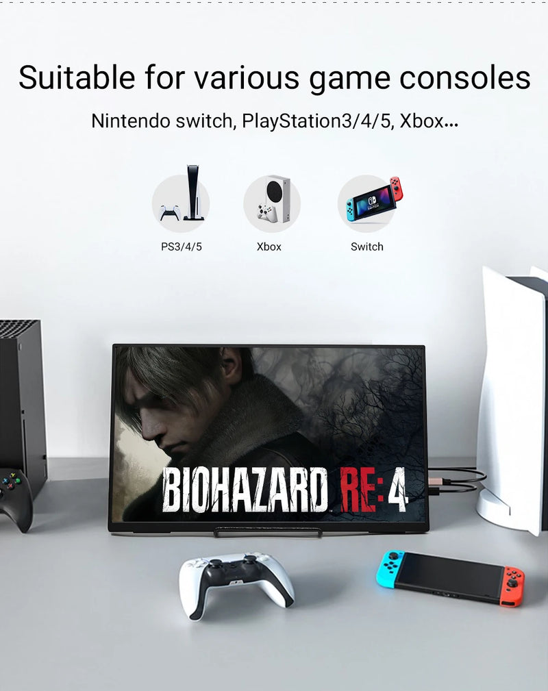 ZSUS 18-Inch 1080P 100Hz 100%sRGB Portable Monitor 16:9 - Visuel 5 | SAMAG