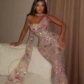 Sansa Customized Sleeveless Prom Dresses Lace Embroidery | SAMAG