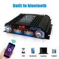 HiFi Sound Amplifier 4 Channel Digital Audio Bluetooth Amplifier Power Karaoke Player FM Radio Support Remote Control