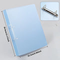Heavy-Duty A4 Two-Ring filing binder - Holds 200 Sheets (100 Pages), Smooth-Running Rings，Durable Document Organizer