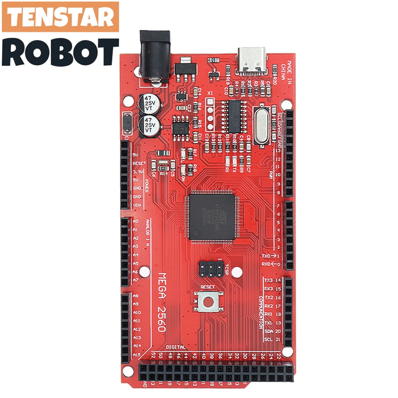 MEGA2560 MEGA 2560 R3 (ATmega2560-16AU CH340G) AVR Type-C USB Development Board for Arduino