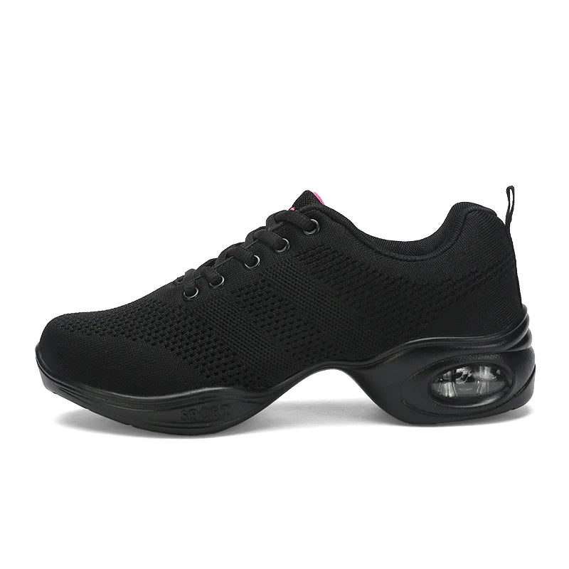 Women Dance Shoes Jazz Ballroom Dancing Comfortable Lady PU Soft Outsole Training Breathable Modern Tango Dance Sneakers