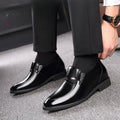 Autumn Increased 6 Cm Men Formal Shoes Hidden Heel Men's Wedding Oxfords Heighten Tall Male Dress Leather Footwear