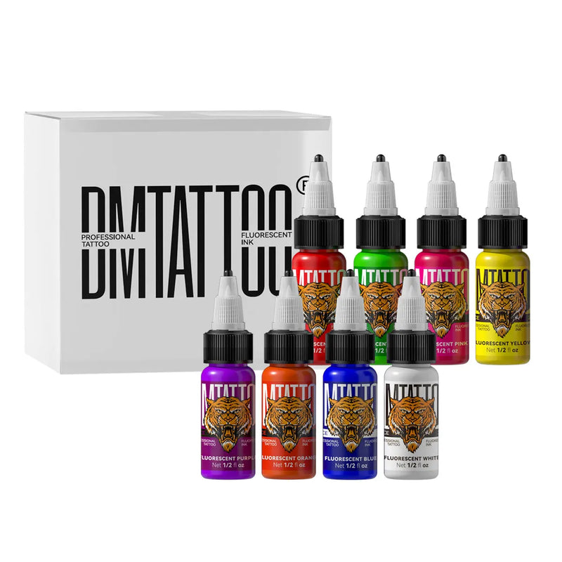 1PC 15ml DM Fluorescent Tattoo Ink Set Professional Beauty Paints Makeup Tattoo Supplies Semi-permanent Tattoo Supplies