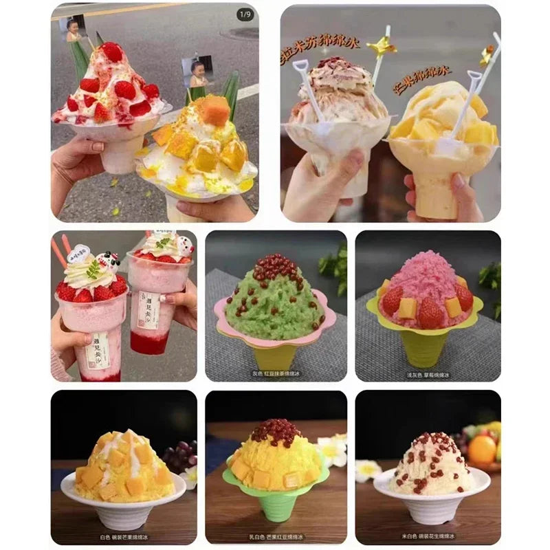 1200W Hotsell Snowflake Ice Machine Commercial Ice Cream Shaved Ice Machine Internet Celebrity Small Milk Ice Shaved Ice Machine