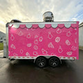 Custom Portable Food Truck Cart with Wheels Commercial Mobile Kitchen Trailer Designed for Street Food Vendors Events