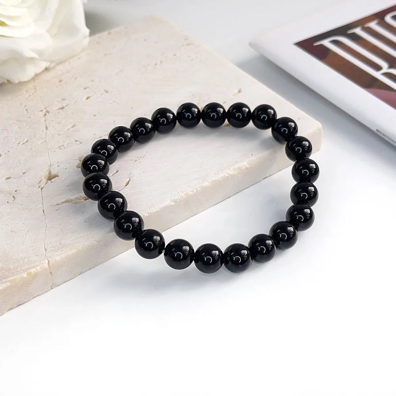 Natural Stone Beads Bracelet For Women Men Agate Crystal Quartzs Aquamarines Jades Jewelry Agates Elastic Bangle Bracelets 6 8mm