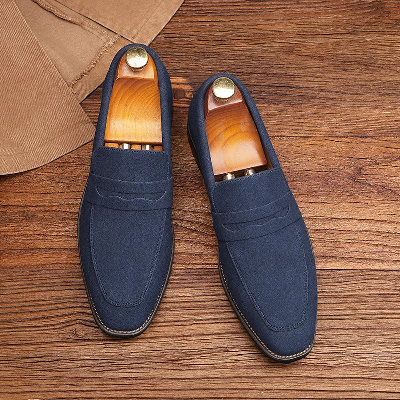 Large size Le Fu shoes men's leather shoes