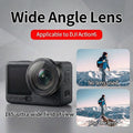 185° Ultra Wide Angle Lens for DJI Osmo Action 6 HD Optical Glass Filter Action Camera Accessories Quick Install