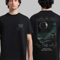 Summer Men's Letter Eclipse Landscape Printed Round Neck T-shirt High End Luxury Neutral 100% Cotton Soft Short Sleeve