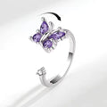 VENTFILLE 925 Sterling Silver Sunflower Diamond Zircon Rotatable Ring For Women Gift Relieve Stress Ring Jewelry Wholesale