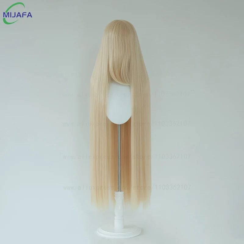 Very High Quality 600g 68 Colors 40 Inch 100cm Long Straight Cosplay Wig With Bangs Heat Resistant Hair Anime Wigs + Wig Cap
