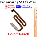 Fingerprint Sensor Touch ID Connector Flex Cable With Power Button For Samsung Galaxy A13 4G 5G A135 A136 Parts