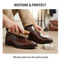 Sheep Oil Leather Conditioner & Polish Wax Kit with Soft Wool Brush -Lanolin Care Cream for Shoes, Boots, Furniture, Bags & Sofa