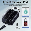 7/10mm Waterproof Tuya Padlock Fingerprint IC Card Password Electronic Lock Heavy duty Padlock for home Warehouse garage