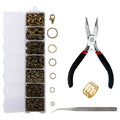 A Set Jewelry Findings Tool Open Jump Rings, Pliers, Lobster Clasps Hooks, Tweezers Making Supplies - Visuel 12 | SAMAG