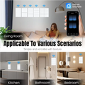 Milfra Zigbee WIFI Light Switch 1/2/3/4/6 Gang Smart Switch Voice Control Work With Alexa Google Home Tuya Control With Neutral