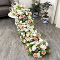 Uflower White Rose Cherry Blossom Wedding Arch Floral Row - View 17 | SAMAG
