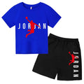 Kids 2 - Piece Letter Print Sports Outfit - Short Sleeve - View 12 | SAMAG