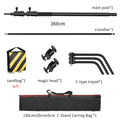 C Stand Stainless Steel Kit Light Stand With Weight Bag Photo Studio Accessories Extension Rod 2.49M Length Arm Cross Boom