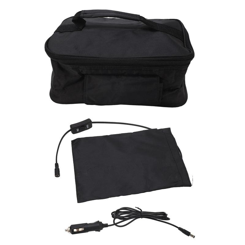 12V 90W Car Microwave Oven, Portable Mini Electric Oven, Fast Heating Picnic Box For Travel, Camping Food Cooking