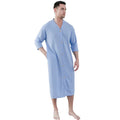 New Button Men's Pajamas Thin Fattened Plus Size Pajamas Bathrobes One-piece Pajamas Men's Loungewear Robe Kimono Bath Robe Men