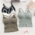Women Cotton Lingerie Push Up Bra Sexy V Neck Tube Top Fashion Solid Color Underwear Female Soft Brassreie With Chest Pad