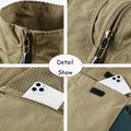 Tops 2025 New Summer Men Outdoor Camping Fishing Webbed Vest Men Sleeveless Many Pocket Tool Gear Loose Thin Vest Male Waistcoat