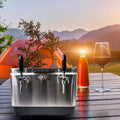 4Tap 50L Portable Jockey Box SS304 Beer Cooler Outdoor Draft Beer Dispenser Insulated Cooling Box Ice Cold 2Tap