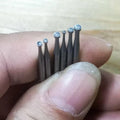 Round Cup Burr 3/32Inch Shank Jewelry Making Burs Wire Rounder Bits Silver 6Piece