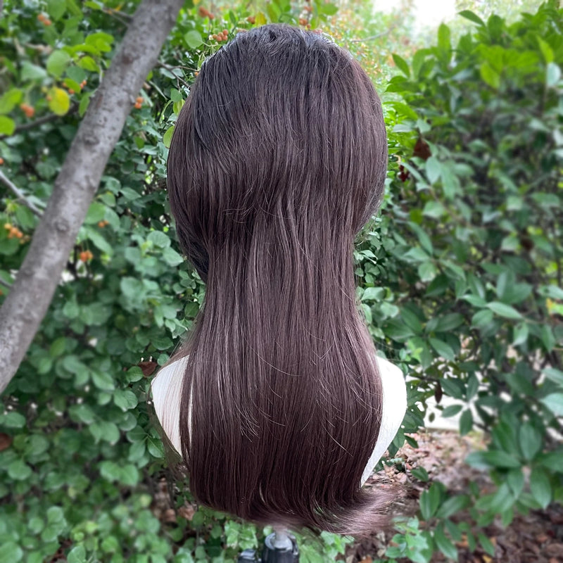 Brown 13x4 Synthetic Lace Front Wigs for Women Cosplay Shoulder Length Short Curly Synthetic Wigs Layers Ponytails Glueless Wigs