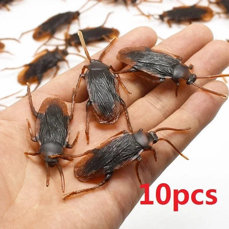 Rubber Cockroach Prop Realistic Fake Prank Joke Toy for Halloween Party Cosplay Special Lifelike