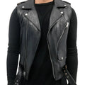 Leather Camisole Knight Costume Men Medieval Leather Armor Sleeveless Vest Top Lace Up Leather Waistcoat
