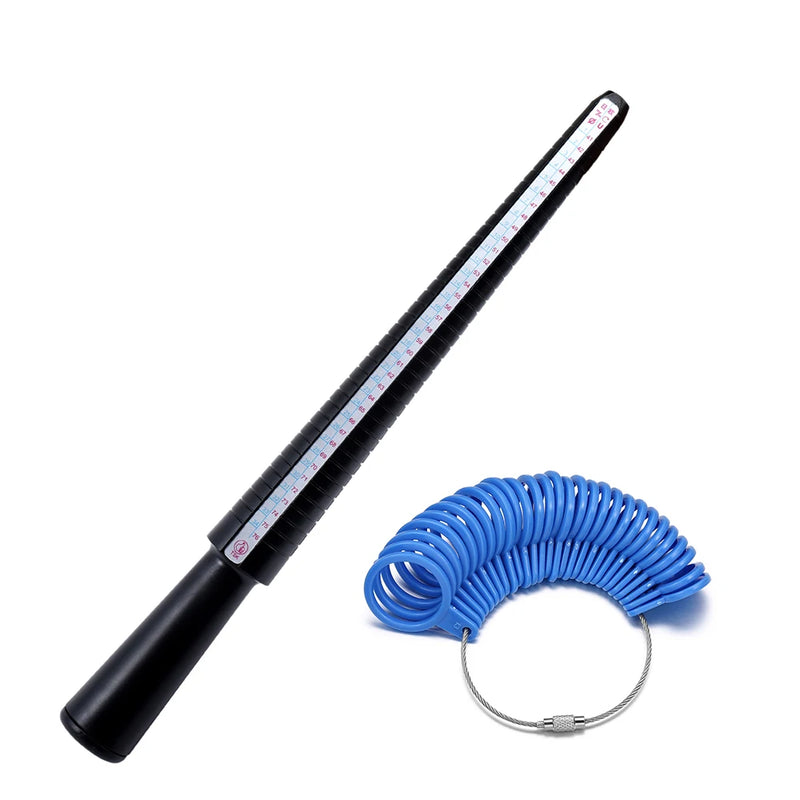 Professional Measuring Gauge Finger Ring Stick Sizer UK/US Official British/American For DIY Fashion Jewelry Measuring Tools Set