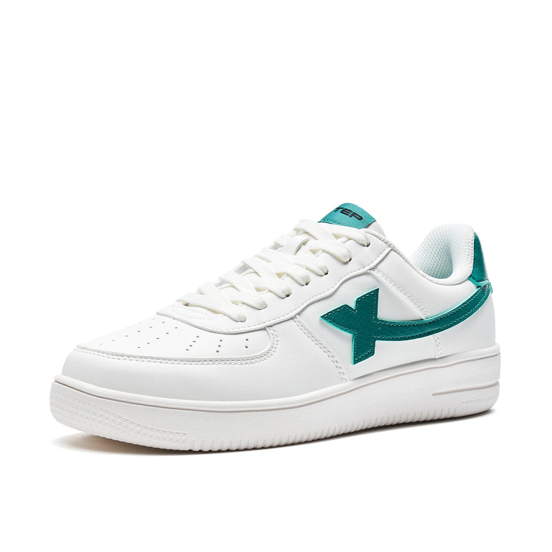 Xtep Women Men Skateboarding Shoes Non - Slip Casual White - View 8 | SAMAG