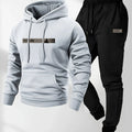 Men's two - piece set casual long - sleeved hooded sweatshirt and sports pants outfit suitable for winter - View 7 | SAMAG