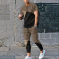 Summer fashion men's T - shirt suit sportswear 3D printed short sleeved T - long pants street wear 2 - piece - View 7 | SAMAG